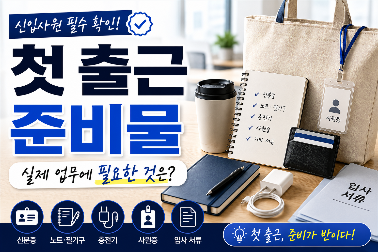 첫 출근 준비물 썸네일