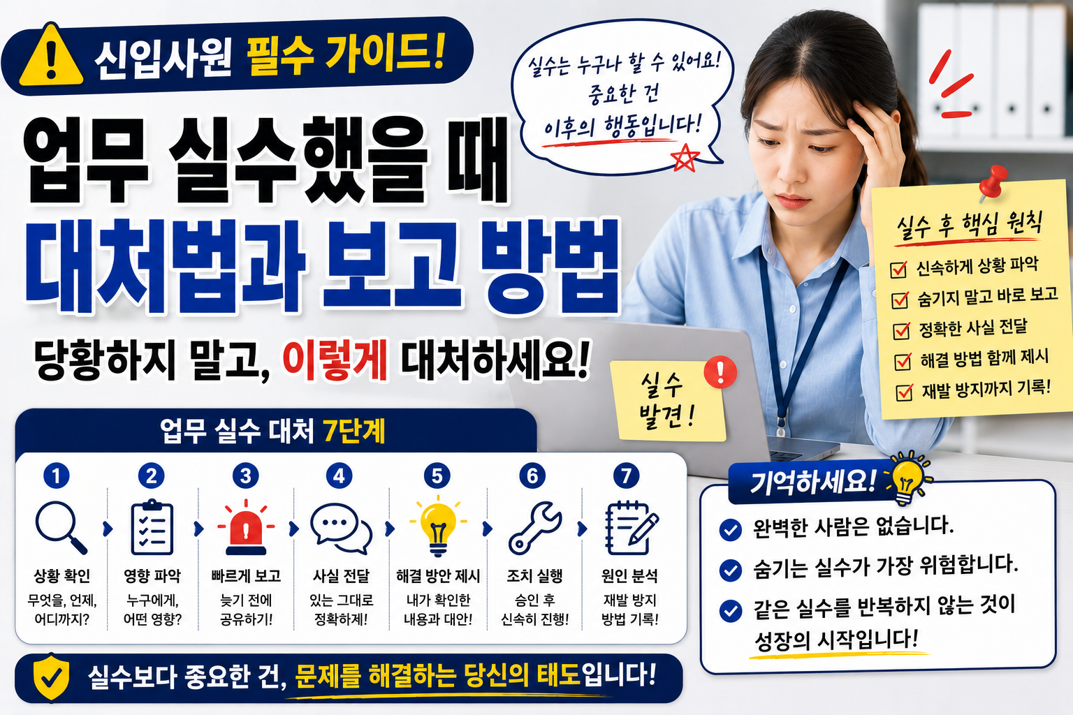 업무 실수했을때 대처법과 보고 방법 썸네일