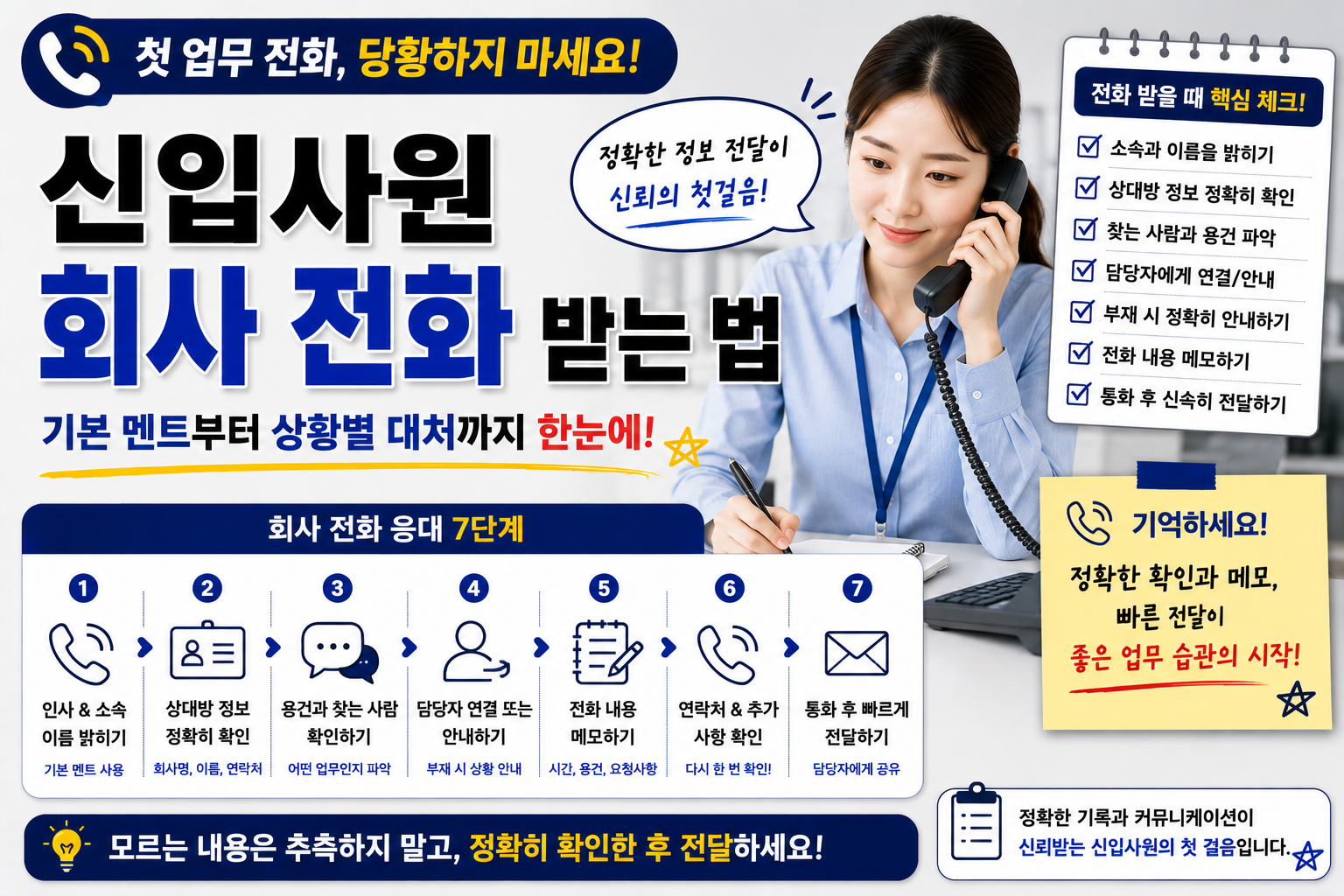 신입사원 회사 전화 응대 7단계 썸네일